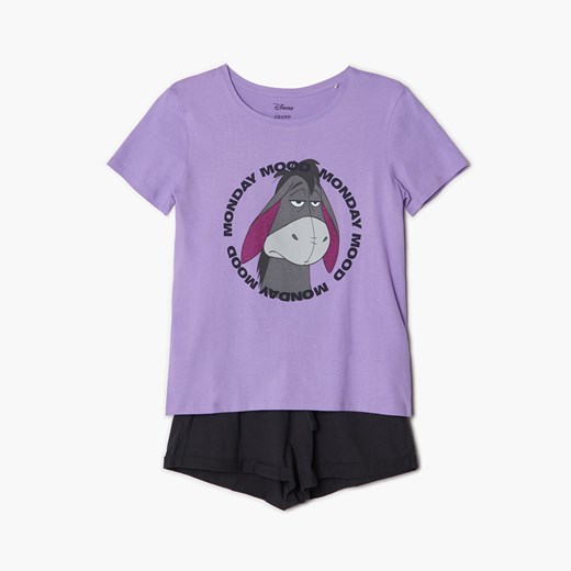 Cropp - Piżama dwuczęściowa Disney - Fioletowy Cropp S wyprzedaż Cropp