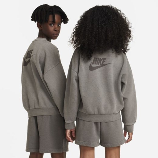 Bluza dresowa dla dużych dzieci Nike Sportswear Icon Fleece - Szary Nike XL Nike poland