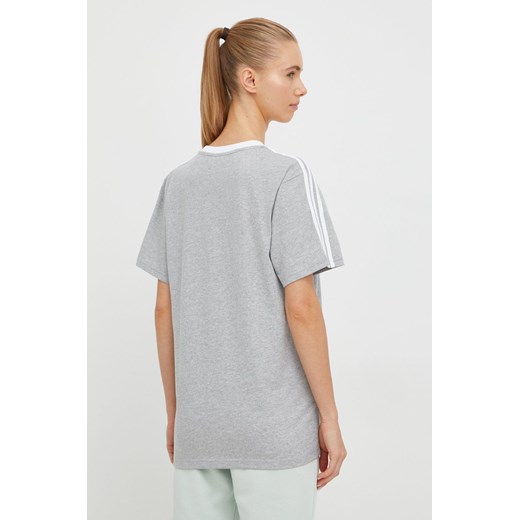 adidas t-shirt bawełniany kolor szary L ANSWEAR.com