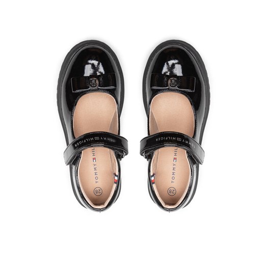 Tommy Hilfiger Półbuty Ballerina T3A3-32580-0774 M Czarny Tommy Hilfiger 32 MODIVO