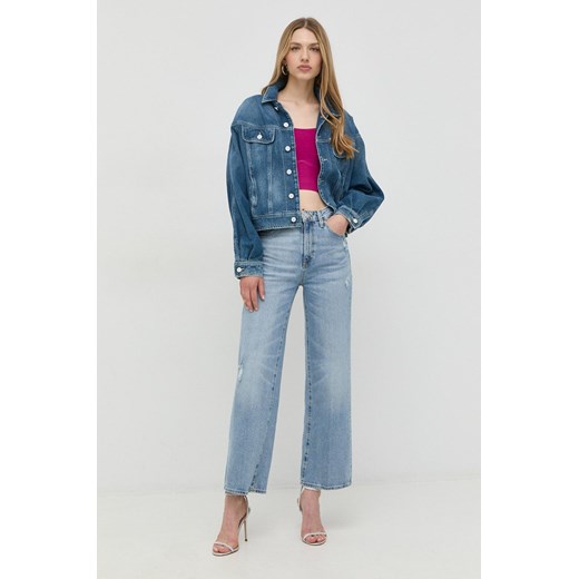 Guess kurtka jeansowa damska przejściowa oversize Guess XS ANSWEAR.com
