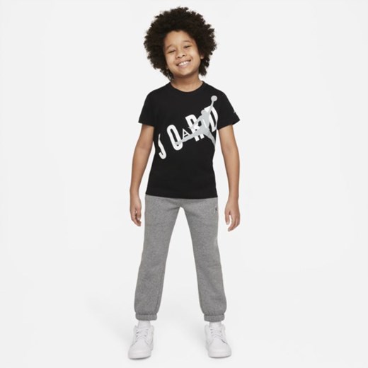T-shirt dla małych dzieci z nadrukiem w stylu retro Jordan - Czerń Jordan 38.5 Nike poland