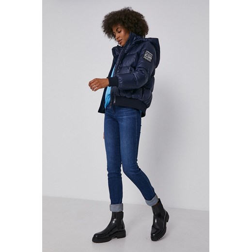 Armani Exchange Kurtka puchowa 8NYB40.YNYNZ.NOS damska kolor granatowy zimowa Armani Exchange M okazyjna cena ANSWEAR.com