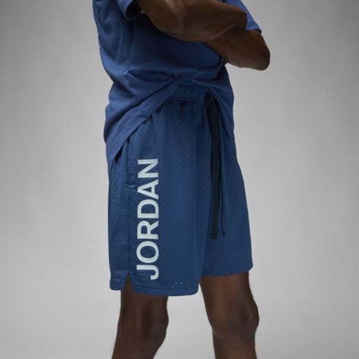 Męskie spodenki z siateczki z grafiką Jordan Dri-FIT Sport BC - Niebieski Jordan S wyprzedaż Nike poland