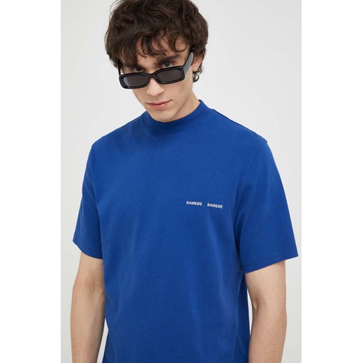 Samsoe Samsoe t-shirt bawełniany Norsbro gładki M20300010 ze sklepu ANSWEAR.com w kategorii T-shirty męskie - zdjęcie 143072938