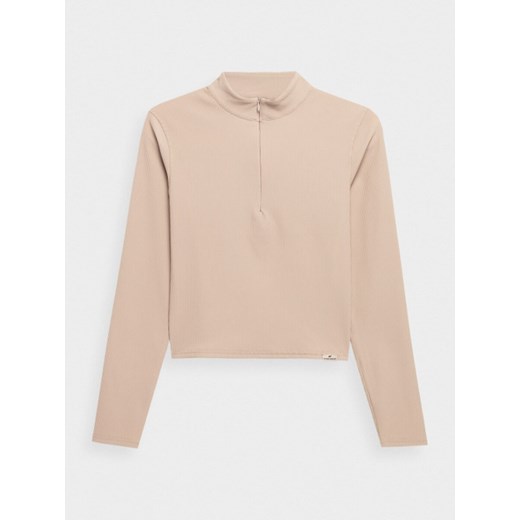 Damski longsleeve crop top 4F 4FAW21TLONF035 M Sportstylestory.com okazyjna cena
