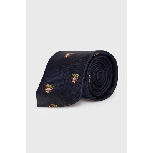 Polo Ralph Lauren krawat jedwabny kolor granatowy Polo Ralph Lauren ONE ANSWEAR.com