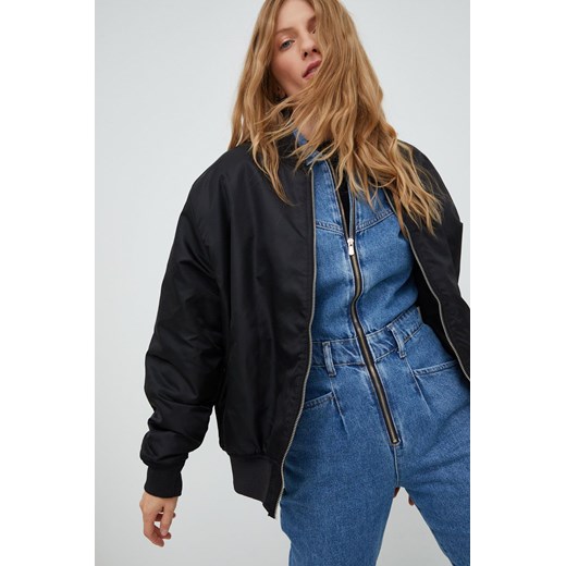 Answear Lab kurtka bomber damski kolor czarny przejściowa Answear Lab XL ANSWEAR.com