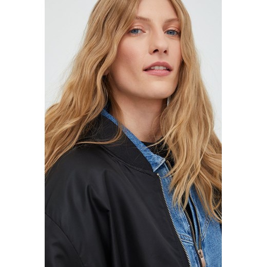 Answear Lab kurtka bomber damski kolor czarny przejściowa Answear Lab XL ANSWEAR.com
