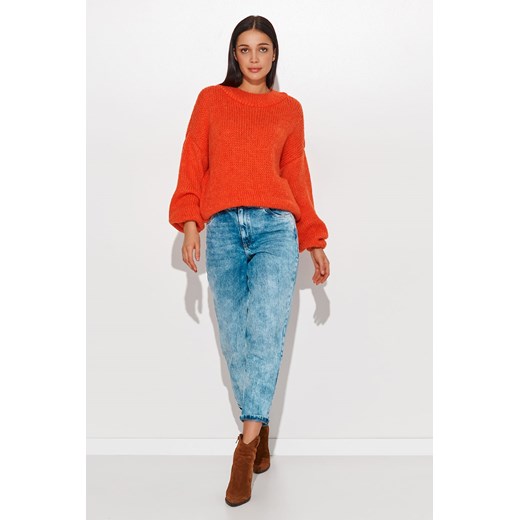 Sweter Damski Model NU_S81 Orange (uniwersalny) Numinou uniwersalny DobraKiecka