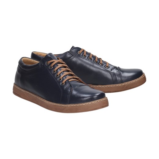 Granatowe skórzane POLSKIE półbuty męskie SUZANA S103 Suzana.pl 39 okazja suzana.pl
