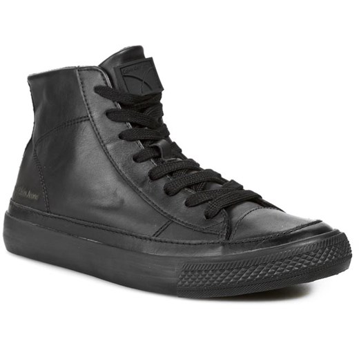 Sneakersy CALVIN KLEIN JEANS - Omero Waxy Calf SE8302 Black eobuwie-pl szary jeans