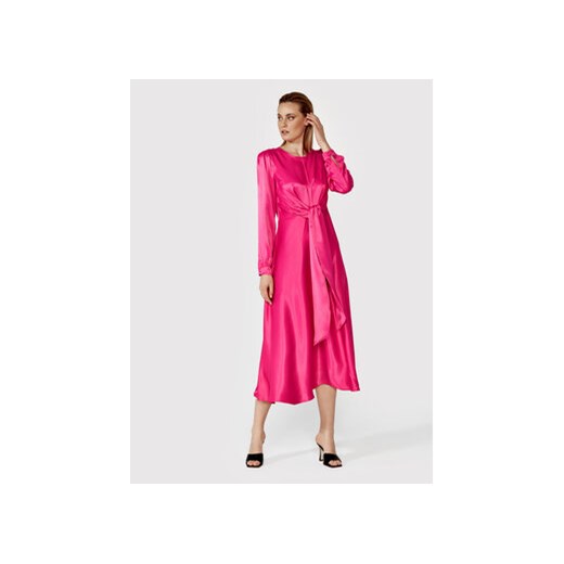 Simple Sukienka codzienna SUD072 Różowy Regular Fit Simple 40 Modivo_marki_wlasne okazyjna cena