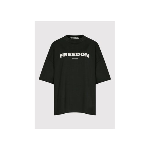 Americanos T-Shirt Unisex Brooklyn Heavy Czarny Oversize Americanos XL wyprzedaż Modivo_marki_wlasne