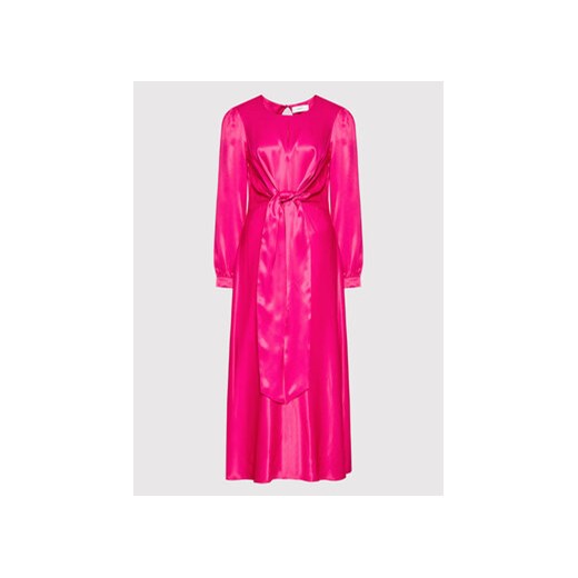 Simple Sukienka codzienna SUD072 Różowy Regular Fit Simple 40 promocja Modivo_marki_wlasne