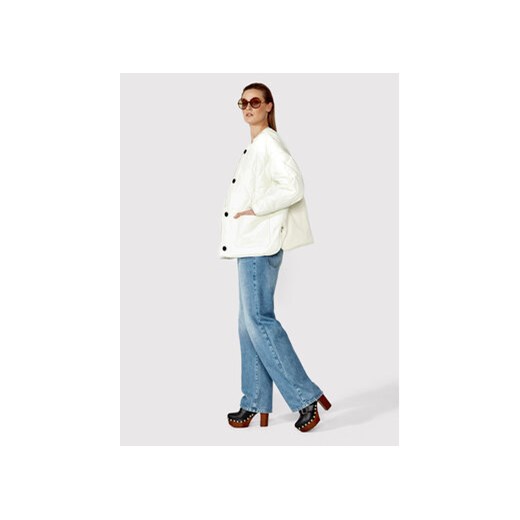 Simple Kurtka przejściowa KUD008 Biały Relaxed Fit Simple XS_S okazja Modivo_marki_wlasne