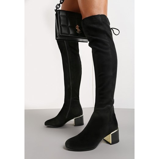 Czarne Kozaki Savvydos Renee 40 okazja renee.pl