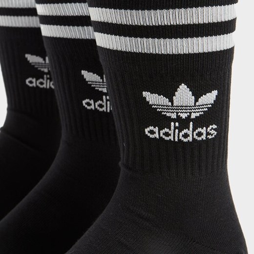 Czarne skarpetki damskie Adidas w sportowym stylu