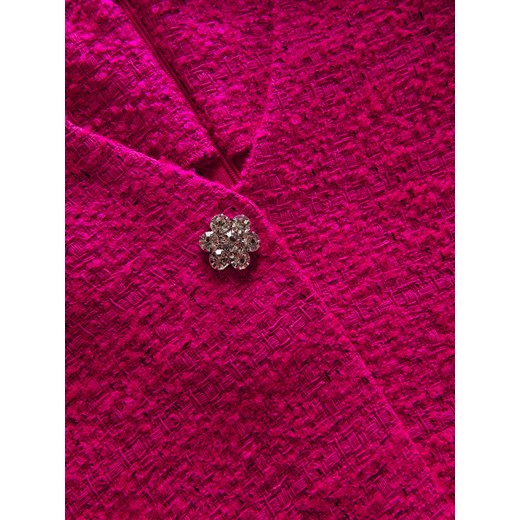 Reserved - Sukienka ze strukturalnej tkaniny - Różowy Reserved S Reserved