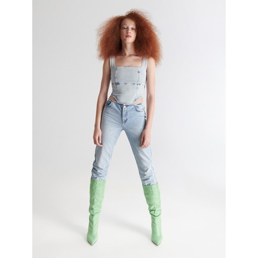 Reserved - Jeansowe body - Niebieski Reserved L Reserved