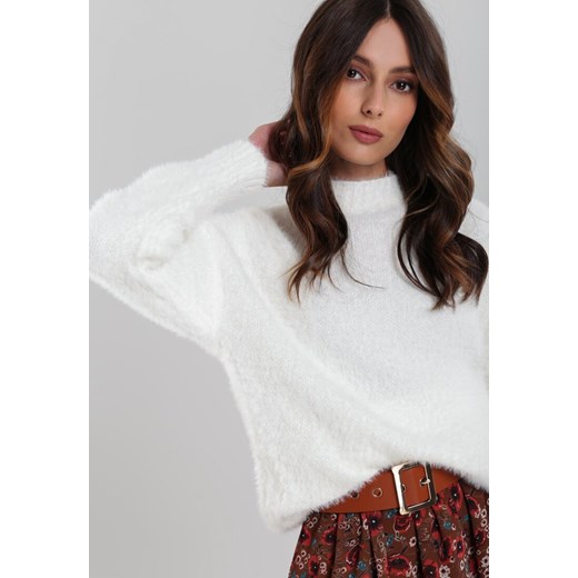 Biały Sweter Merrill Renee M/L Renee odzież promocyjna cena
