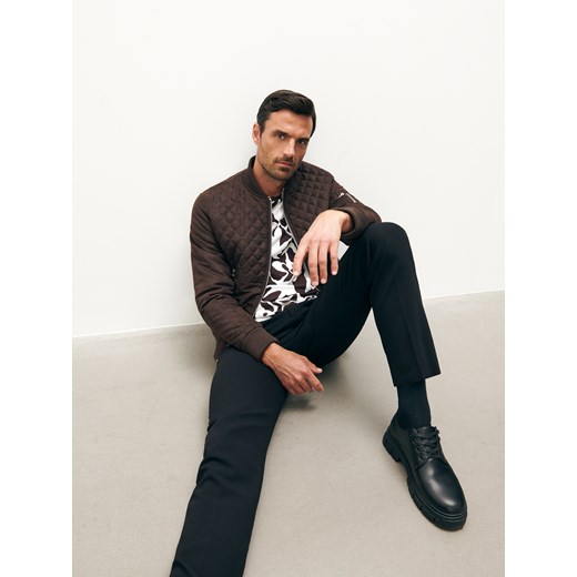 Reserved - Kurtka typu bomber - Beżowy Reserved XL Reserved