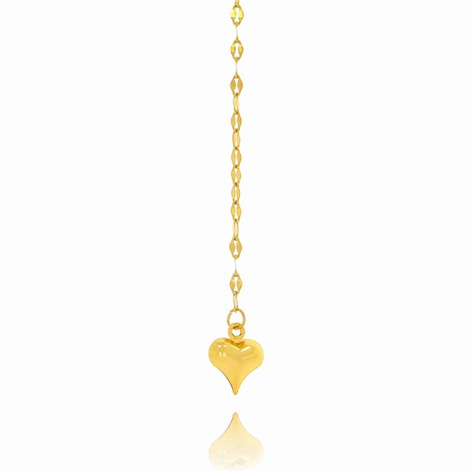 NASZYJNIK  STAL CHIRURGICZNA POZŁACANA BODY CHAIN SERCE Blink One size blinkshop.pl