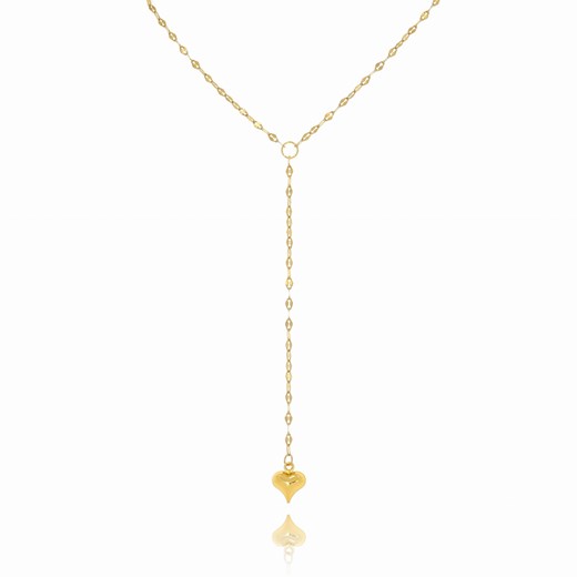 NASZYJNIK  STAL CHIRURGICZNA POZŁACANA BODY CHAIN SERCE Blink One size blinkshop.pl
