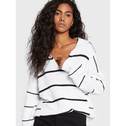 United Colors Of Benetton Sweter 1040E3006 Biały Relaxed Fit United Colors Of Benetton M MODIVO