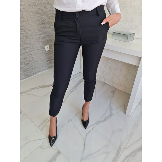 spodnie cygaretki nevel - czarne ze sklepu STYLOWO w kategorii Spodnie damskie - zdjęcie 143404578
