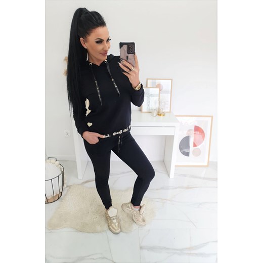 dres damski intu bluza  + spodnie czarny ze sklepu STYLOWO w kategorii Dresy damskie - zdjęcie 143405267