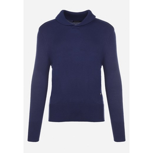 Granatowy Sweter Cretadus M okazja Born2be Odzież