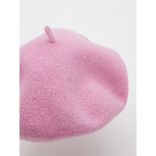Reserved - Wełniany beret - Różowy Reserved ONE SIZE Reserved