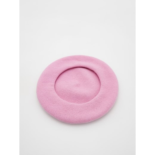 Reserved - Wełniany beret - Różowy Reserved ONE SIZE Reserved