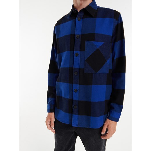 Reserved - Koszula relaxed fit w kratę - Niebieski Reserved S Reserved