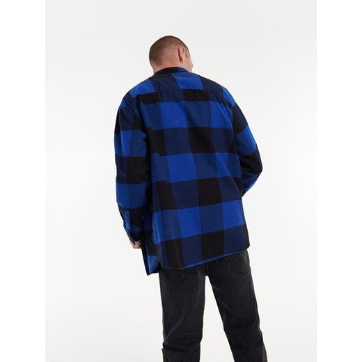 Reserved - Koszula relaxed fit w kratę - Niebieski Reserved M Reserved