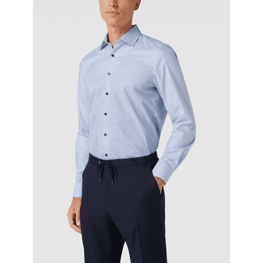 Koszula biznesowa o kroju regular fit z wzorem na całej powierzchni model Olymp Level Five 44 Peek&Cloppenburg 