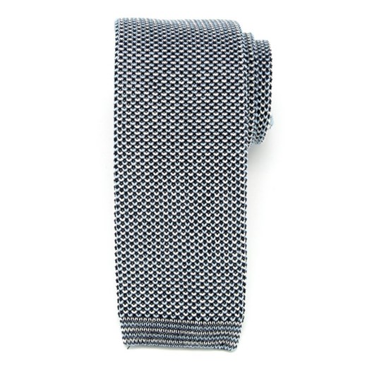 Niebiesko-czarny tkany krawat Willsoor wyprzedaż Willsoor