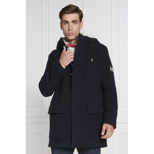 HUGO Wełniany płaszcz Munk2242 56 Gomez Fashion Store