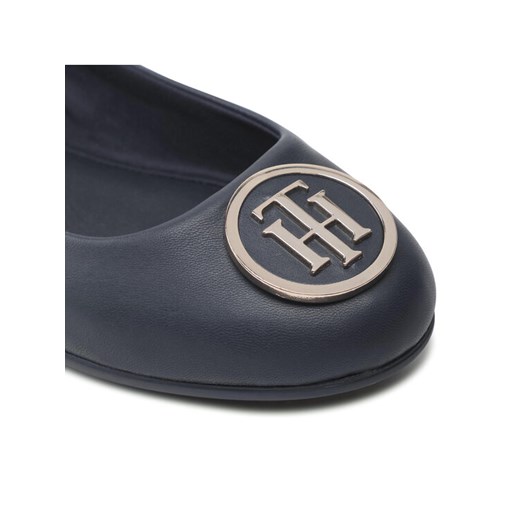 Tommy Hilfiger Baleriny Th Essentials Flat Ballerina FW0FW05782 Granatowy Tommy Hilfiger 36 wyprzedaż MODIVO