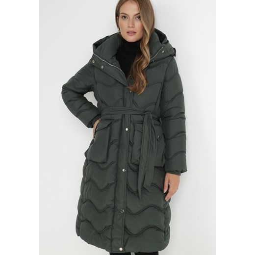 Kurtka damska Born2be z kapturem długa 