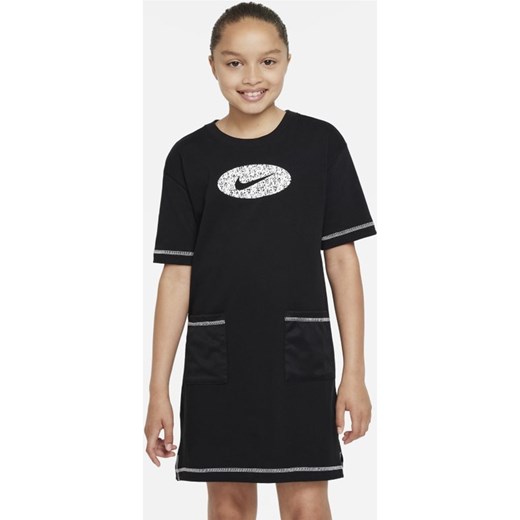 Sukienka z dżerseju dla dużych dzieci (dziewcząt) Nike Sportswear Icon Clash - Nike M Nike poland wyprzedaż