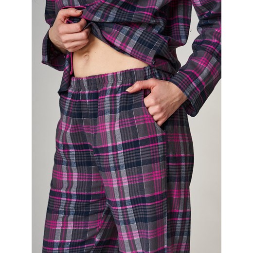 Piżama Key LNS 440 B22 S-XL grafitowy-fuksja Key L ajstyle.pl