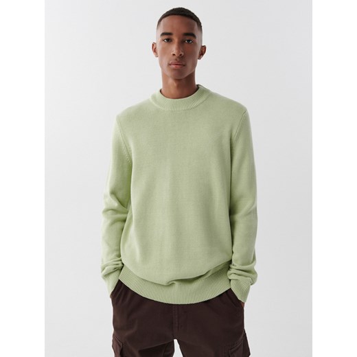 Cropp - Sweter z półgolfem - Zielony Cropp XXL Cropp