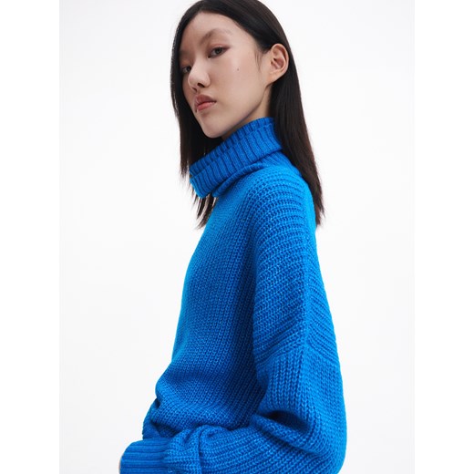 Reserved - Sweter oversize - Niebieski Reserved S Reserved