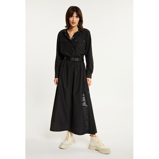 Sukienka maxi o koszulowym kroju 36 MONNARI