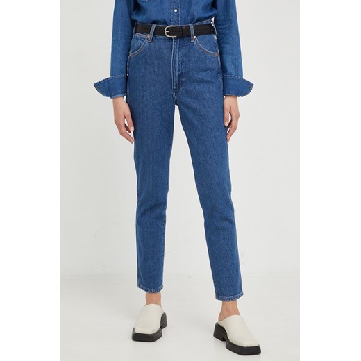 Wrangler jeansy Walker Raincloud damskie high waist Wrangler 29/32 ANSWEAR.com