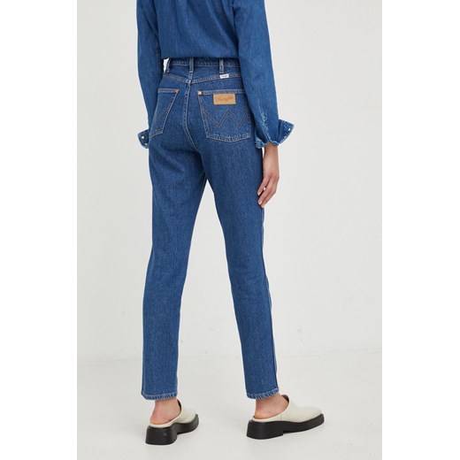 Wrangler jeansy Walker Raincloud damskie high waist Wrangler 26/32 ANSWEAR.com