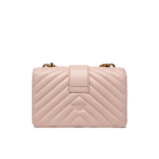 Pinko Torebka PINKO-Love Mini Icon Chevron Różowy Pinko 00 MODIVO