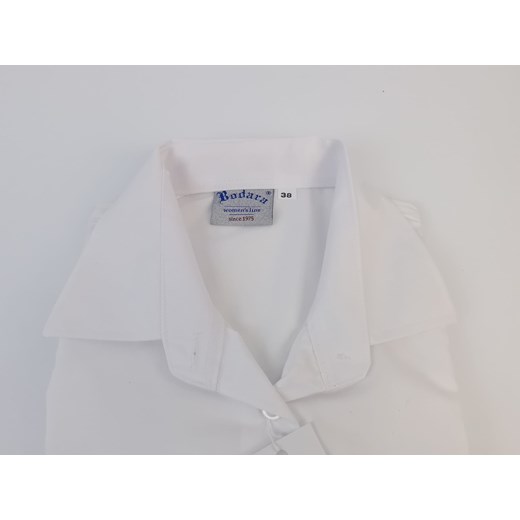 Bodara biała koszula  damska taliowana z krótkim rękawem Bodara 44 promocyjna cena ATELIER-ONLINE